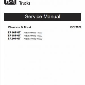 CAT EP16PNT, EP18PNT, EP20PNT Forklift Lift Truck Service Manual