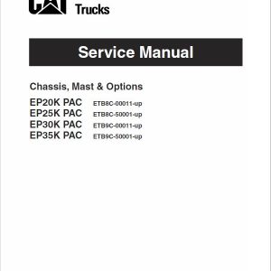 CAT EP20K-PAC, EP25K-PAC, EP30K-PAC, EP35K-PAC Forklift Service Manual