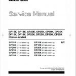 CAT GP15K, GP18K, GP20K, GP25K, GP30K, GP35K Forklift Service Manual