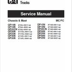 CAT GP25N, GP30N, GP35N Forklift Lift Truck Service Manual