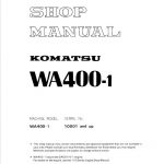 Komatsu WA400-1 Wheel Loader Service Manual