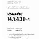 Komatsu WA430-5 Wheel Loader Service Manual
