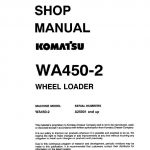 Komatsu WA450-2 Wheel Loader Service Manual