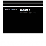 Komatsu WA50-6 Wheel Loader Service Manual