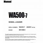 Komatsu WA500-7 Wheel Loader Service Manual