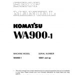 Komatsu WA900-1 Wheel Loader Service Manual