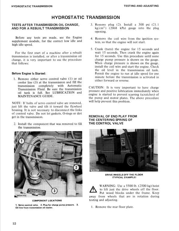 Details about   Cat T60C-T120C Vehicle Systems Test & Adjust Specs Manual {D1371} REG01447-02