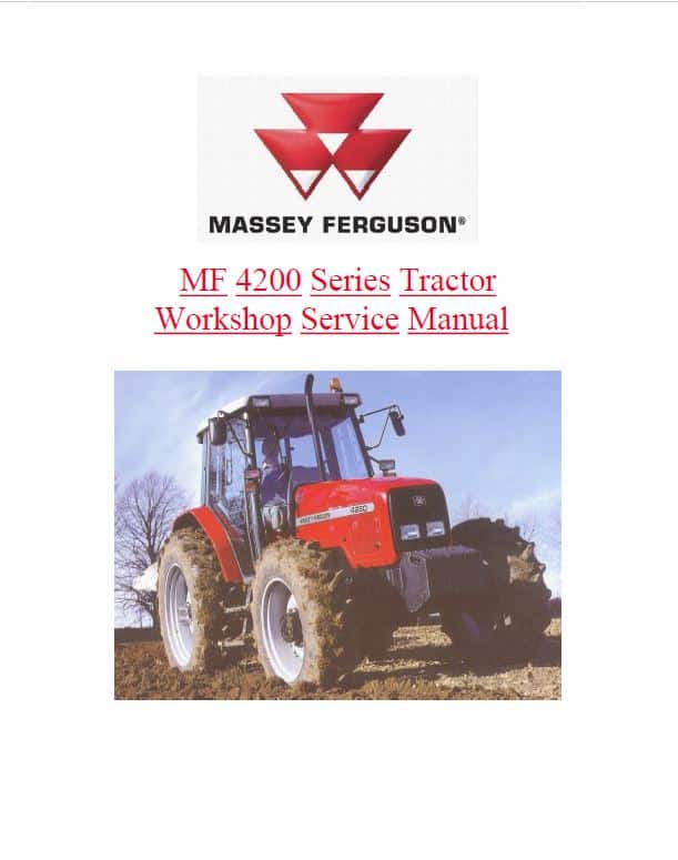 Massey Ferguson 4215, 4220, 4243, 4253, 4263 Tractor Service Manual
