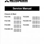 Mitsubishi FGC15K, FGC18K, FGC20K, FGC20K HO Forklift Service Manual