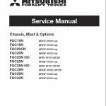 Mitsubishi FGC25N, FGC25N HO, FGC28N, FGC30N, FGC33N Forklift Service Manual