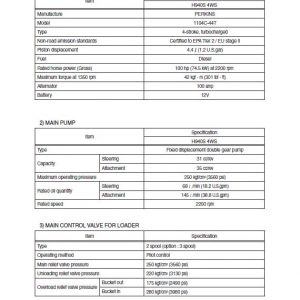 Hyundai H940S-4WS Backhoe Loader Service Manual