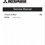 Mitsubishi FD70M Forklift Lift Truck Service Manual