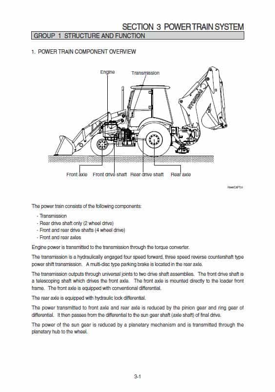 Hyundai H940CB, H930CB Backhoe Loader Service Manual