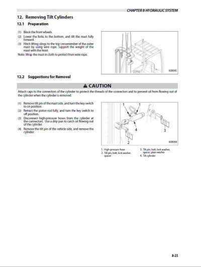 Mitsubishi FB16CPN, FB18CPN, FB16PN, FB18PN, FB20PN Forklift Service Manual