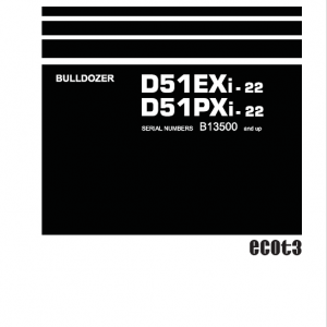 Komatsu D51EXi-22, D51PXi-22 Dozer Service Manual