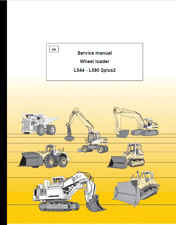 Liebherr L564, L574, L580 2plus2 Wheel Loader Service Manual