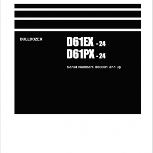 Komatsu D61EX-24, D61PX-24 Dozer Service Manual