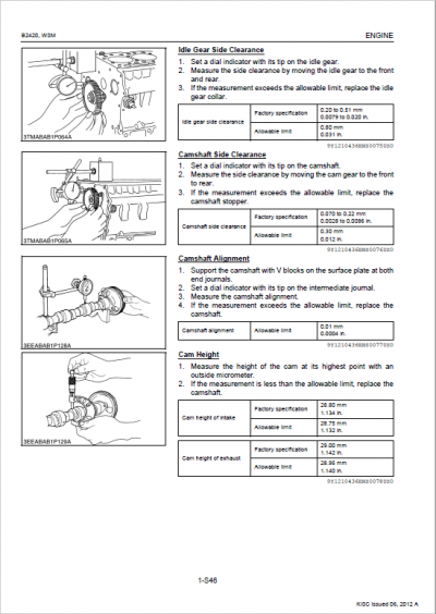 Kubota B2420 Tractor Service Manual