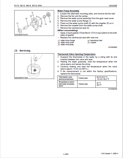 Kubota B1710, B1710D, B2110, B2110D, B2110DB, B2110HDB Tractor Manual