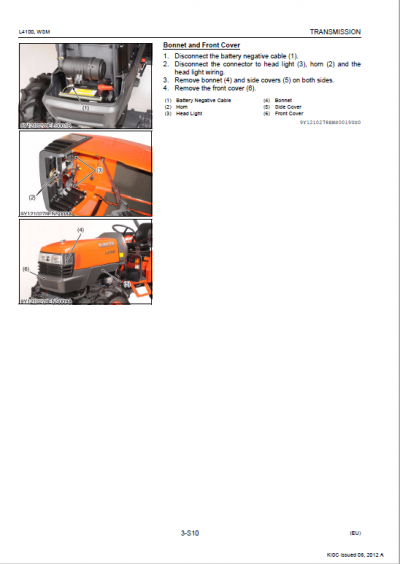 Kubota L4100 Tractor Service Manual