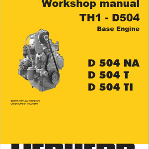 Liebherr D504 NA, D504 T, D504 Ti Engine Service Manual
