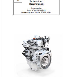 Liebherr D924 A7-04, D924 A7-14 Engine Service Manual