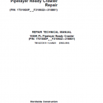 John Deere 1050K PL Pipelayer Crawler Dozer Service Manual (SN. F310922 – F318801)