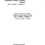 John Deere 1050K PL Pipelayer Crawler Dozer Service Manual (SN. F318802-)