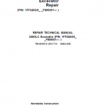 John Deere 245GLC Excavator Service Manual (SN. F800001-)