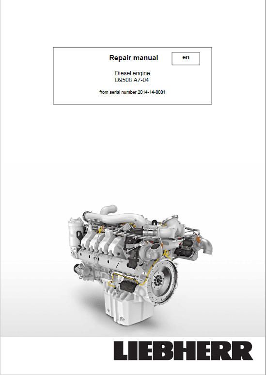 Liebherr D9508 A7-04 Engine Service Manual