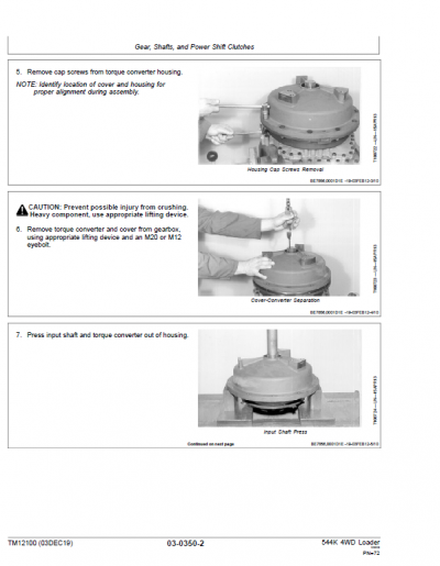 John Deere 544K 4WD Loader Technical Manual (SN. D642665 - D670307)