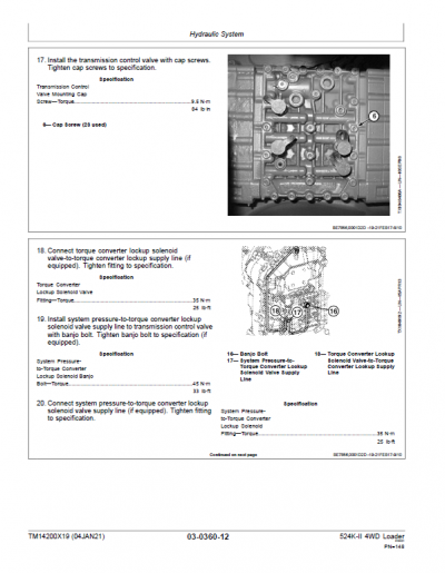 John Deere 524K-II 4WD Loader Technical Manual (SN. from D001001)