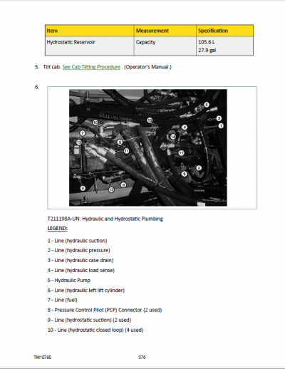 John Deere 850jr Crawler Dozer Repair Technical Manual