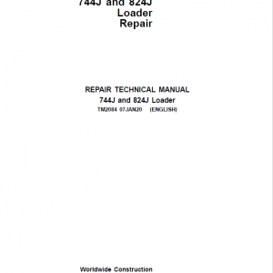 John Deere 744J, 824J 4WD Loader Service Manual