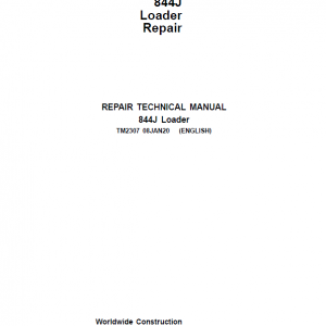 John Deere 844J Loader Repair Service Manual