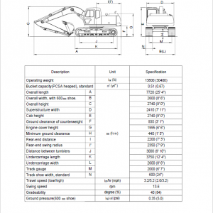 Hyundai R130LC-3, R130LCM-3 Crawler Excavator Service Manual