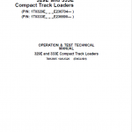 John Deere 329E, 333E SkidSteer Track Loader Service Manual (S.N from E236690 – )