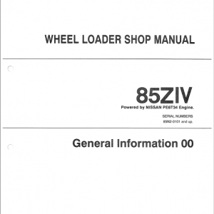 Kawasaki 85ZIV Wheel Loader Service Manual