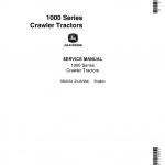 John Deere 1000 and 1010 Series Crawler Tractors Service Manual