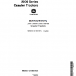 John Deere 2010 Crawler Tractor Service Manual