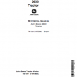 John Deere 2030 Utility Tractor Repair Service Manual