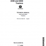 John Deere 2440, 2640 Tractors Repair Service Manual (SN. after 341000 -)