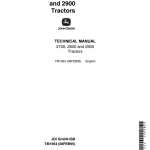 John Deere 2700, 2800, 2900 Tractors Repair Service Manual