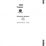 John Deere 2040 Tractor Repair Service Manual