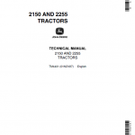 John Deere 2150, 2255 Tractors Repair Service Manual
