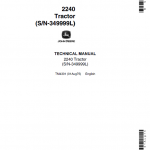John Deere 2240 Tractor Repair Service Manual