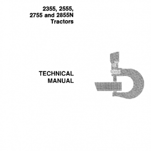 John Deere 2355, 2555, 2755, 2855N Tractors Repair Service Manual