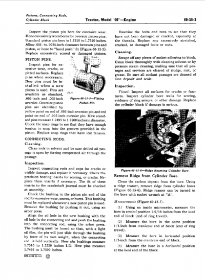 John Deere 60, 620, 630 (60 Series) Tractors Service Manual