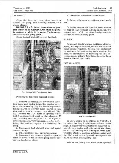 John Deere 3020 Row-Crop Tractor Repair Technical Manual (SN. from ...