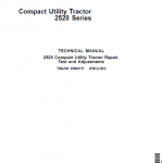 John Deere 2520 Compact Utility Tractor Repair Service Manual